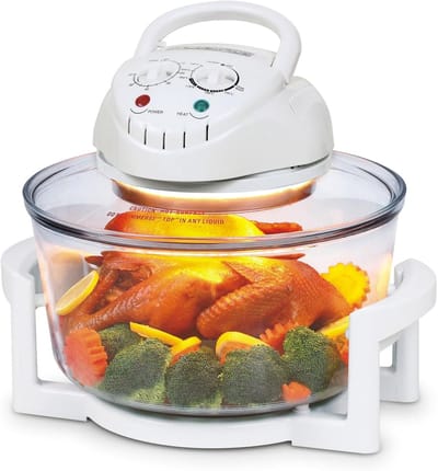 Halogeen Luchtfriteuse - Multifunctionele Oven - Snel Koken - 360 Graden Verwarming - 12L Capaciteit - Wit