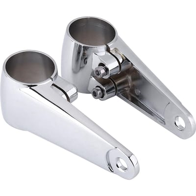 Chrome Motorfietskoplamp Zijmontage Voorvorkbeugel voor 35mm?41mm Vorkbuis