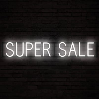 SUPER SALE - Lichtreclame Neon LED bord verlicht | SpellBrite | 91,72 x 16 cm | 6 Dimstanden & 8 Lichtanimaties | Reclamebord neon verlichting