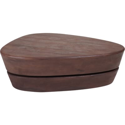 Salontafel Kiva 107 x 80 cm - Espresso Mangohout - Organisch - Japandi