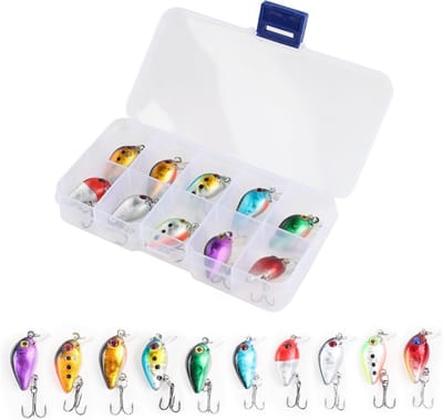 Kunstaas Set - Spinner Wobbler - Forel Vissen - Corrosiebestendig Metaal - 10 Stuks - Mix