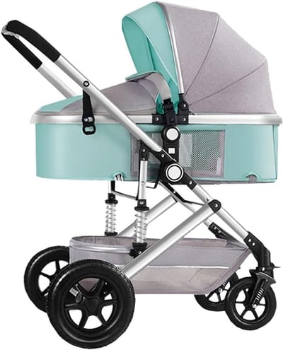 Baby Reissysteem - Kinderwagen Buggy - Veilig Transport - 3-in-1 Converteerbaar - 78x40x100 cm - Groen
