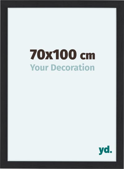 Your Decoration - Fotolijst 70x100 cm - MDF - Zwart Houtnerf - Como