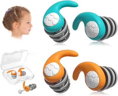 Herbruikbare zachte siliconen oordopjes voor kinderen, ideaal voor zwemmen, slapen en watersporten - 2 paar earplugs voor optimale gehoorbescherming