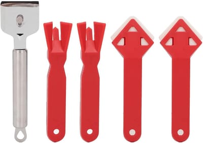 Kitgereedschap Set - Voegenschaar Tool - Kit Verwijderen - 5 Delige Set - 136 gram - Grijs