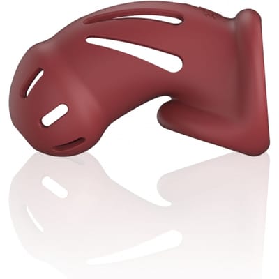 Model 28 - Ultra Soft Silicone Chastity Cage - Red