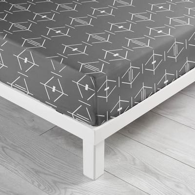 Goodivery ® Fijne Katoenen Hoeslaken 140 x 190 cm in Diepgrijs voor Comfortabel Slapen