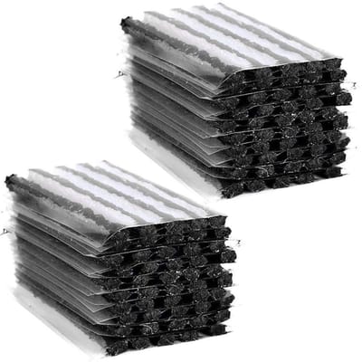 Dailygoods- Bandenreparatieset 100 Stuks - Tubeless Reparatieset - Rubberen Pluggen - Bandenreparatie Gereedschap - Geschikt voor Auto/Fiets - 100mm x 6mm