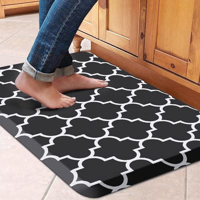 Tapis de sol de cuisine en PVC Coloré Bord biseauté Mousse Anti-fatigue Imperméable Antidérapant Anti-chute 44*71*1.2CM