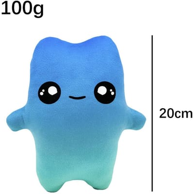 Sprites Pluche Poppen Speelgoed 20cm Cartoon Schattig Zacht Blauwe Kleurovergang Grote Ogen Pluche Poppen Speelgoed Game Randapparatuur Voor Kinderen Cadeau 1PCS blue