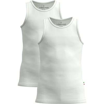 Vingino Tank (2-pack) Real White Taglia: XXS | T-shirt Outlet | kids | Bianco