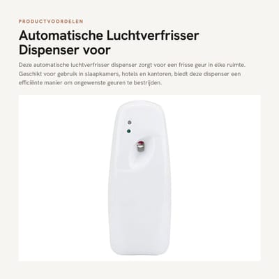Dailygoods - Automatische Luchtverfrisser Dispenser voor Binnen