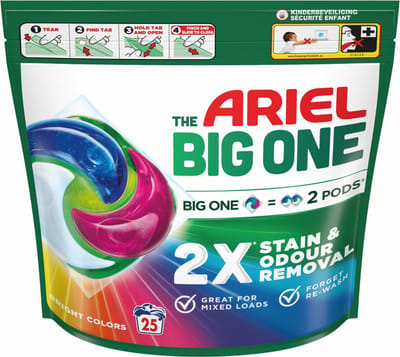 Ariel 3in1 Wasmiddel Pods The Big One Color - 3 x 25 stuks - Voordeelverpakking