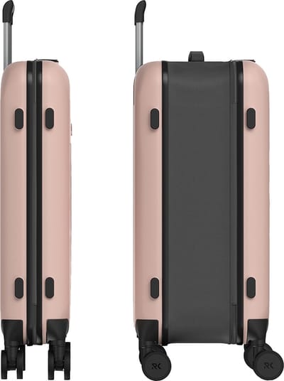 Rollink Vega 360 4 wielen Trolley M 65 cm - Harde bagage - TSA slot - rose smoke