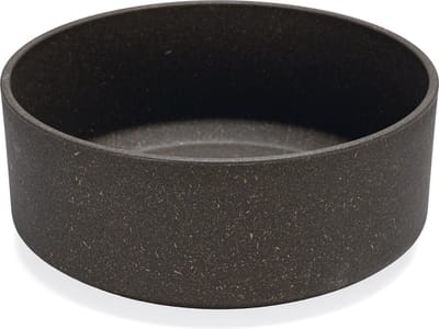 Designed by Lotte Noor Voerbak Hond - Eetbak/Drinkbak - Vaatwasserbestendig - Bamboe - Grijs - 21 cm