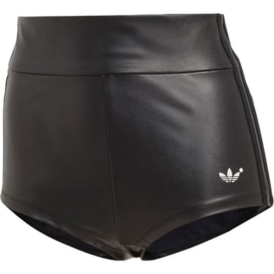Adidas Originals Trefoil High Waist Slim Shorts Dames Onderstukken Zwart IB4545 S gray