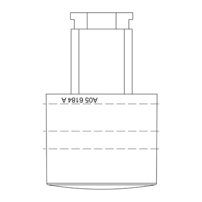 AEG knop, energieschakelaar, inox, 9-0 140056184025