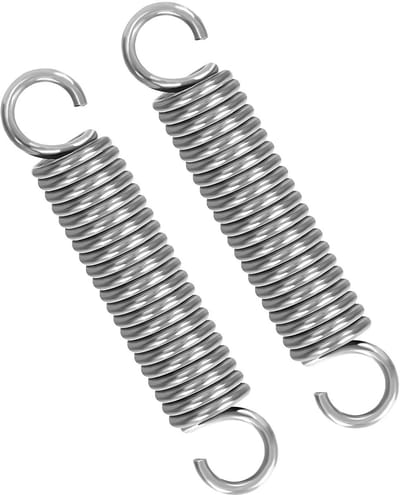 Trekveren met haken - Spanveren verlengveren - Buiten toepassingen - Roestvrij staal 304 - 80 mm lengte