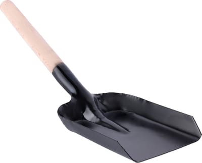 Garronda - Kolenschop - Metalen Stoffer - Verhoogde Schouders - Afmeting: 48 x 14,5 cm - GD-WAL-Coalshovel