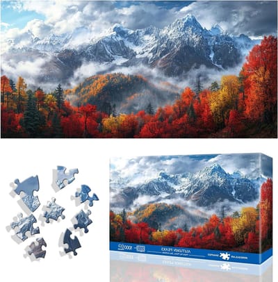 Legpuzzel - Landschap Puzzel - Ontspanning Thuis - Grote Uitdaging - 1000 Stukjes - Herfstkleuren