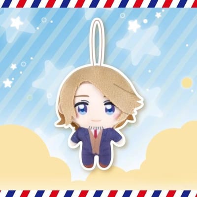 Poupée Peluche Mini 8cm Hetalia Axis Powers Feliciano Vargas Alfred F. Jouet en Peluche Cosplay Jones Ludwig Beilschmidt Pour les Fans d'Anime 8cm beige