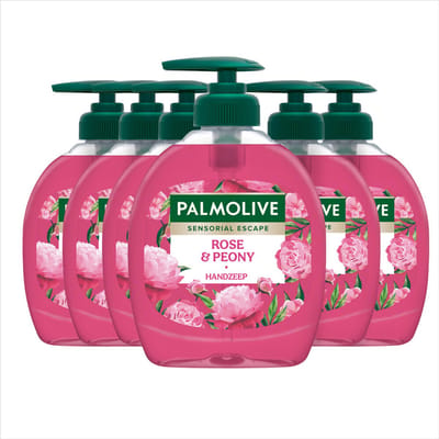 Palmolive Handzeep Sensorial Escape Moroccan Rose & Peon - 6 x 300 ml - Voordeelverpakking
