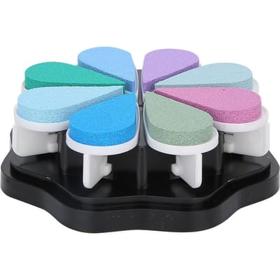 8 couleurs pétale forme calendrier livre Scrapbook coloré bricolage tampon encreur peinture accessoire Mist