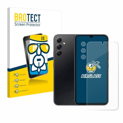 Screenprotector voor Samsung Galaxy A34 5G Enterprise Edition (Voor+Camera) Beschermglas transparant