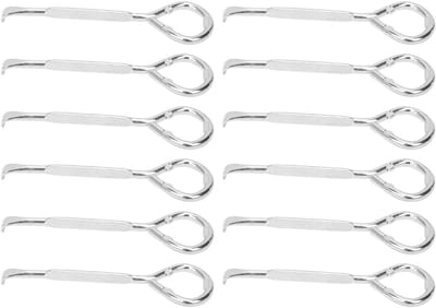 Dailygoods- Blikopener 12 Stuks - Stalen Blikopener - Efficiënt Ontwerp - Robuuste Kwaliteit - Snelle Werking - Lange Levensduur - Verfblikopener
