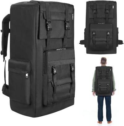120L Hiking Rugzak - Waterdichte Molle Backpack - Grote Capaciteit - Verstelbaar - Voor Dames & Heren - Geschikt voor Kamperen, Wandelen, Trekking, Klimmen & Reizen