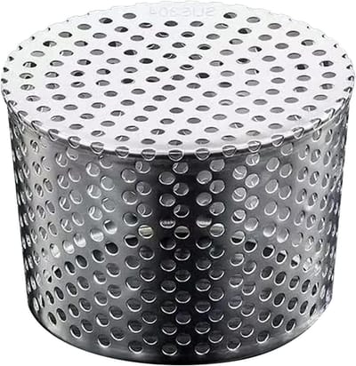 Dakgoot Bescherming - Afvoer Beschermer - Blokkades Voorkomen - Roestvrij Staal - 126-145mm - Zilver