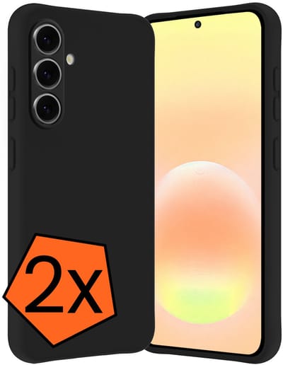 Hoes - 2 Stuks - Geschikt voor Samsung Galaxy A57 - Sterk & Shockproof - Case Siliconen - Back Cover - Telefoon Hoes - Zwart