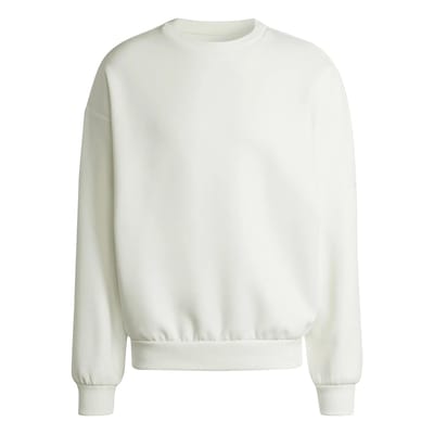 Adidas Soft Lux Sweatshirt Sweatshirts Heren - Wit - Maat S - Poly Mesh