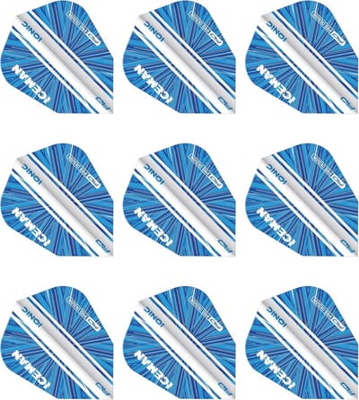 Dartpijlen Flights V-Standard Set - 9 Stuks Stevige Vliegers voor Betere Stabiliteit