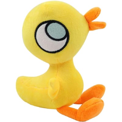 Nieuwe Grote Ogen Kip Blauwe Duif Kawaii Pluche Speelgoed Anime Cartoon Schattige Pluche Pop Sierkussen Verjaardagscadeau Voor Kinderen Vrienden Jongen 20cm-25cm yellow