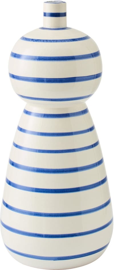 J-Line vloervaas - keramiek - blauw/wit