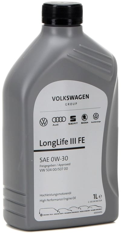 Origineel VW 0W-30 LongLife III FE ( 1L ) Motorolie VW Skoda Audi Seat VW 504 00/507 00
