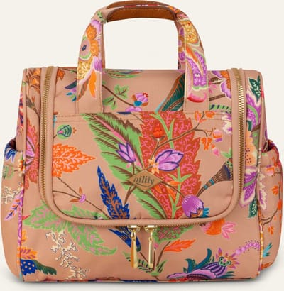Oilily Cathy - Toillettas - Dames - Ritssluiting - Met Spiegeltje - Bruin - One size