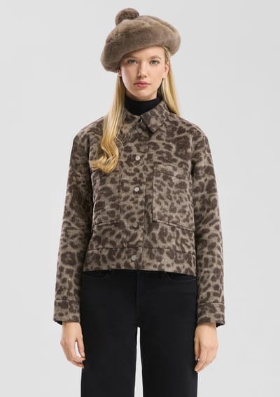 Q/S designed by - Dames jas - Maat XL - Vrouwen - Bruin - voering