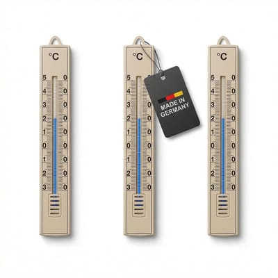 Set van 3 Analoge Buitenthermometers voor Binnen en Buiten met Temperatuurbereik tot 50°C