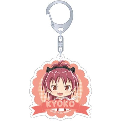 Puella Magi Madoka Magica Madoka Kaname Homura Akemi Mami Tomoe Sayaka Miki Kyoko Sakura Officiële Acryl Sleutelhanger Tas Hanger 6 cm white