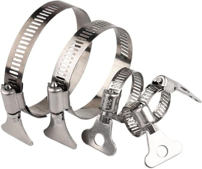 Slangklemmen Set - Slangklem Gereedschap - Lekkage Voorkomen - Roestvrij Staal 304 - 10 stuks - Zilverkleurig