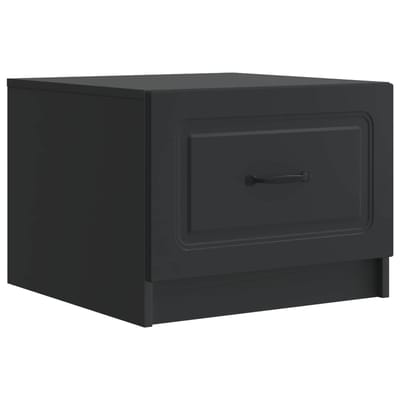 vidaXL - Salontafel - Zwart - 49 - x - 50 - x - 37 - cm - Bewerkt - hout