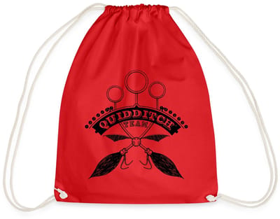 Harry Potter Quidditch Team black Gymtas