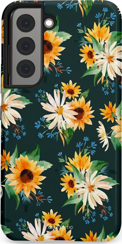 Casetastic Hoesje Geschikt voor Samsung S22 - Stijlvolle Beschermende Duo-layer Case - Zonnebosjes