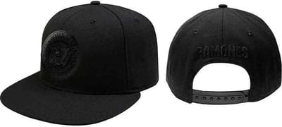 Ramones - Presidential Seal Snapback Pet - Zwart