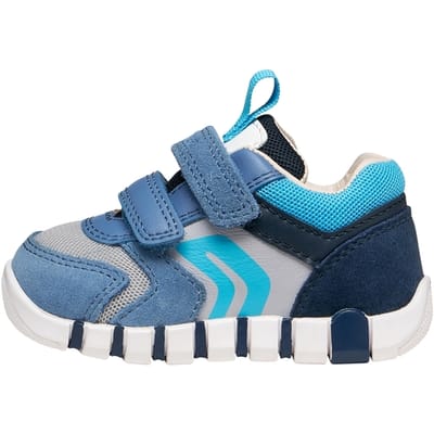 GEOX IUPIDOO DREUMES Sneakers - DONKERBLAUW/LICHTGRIJS - Maat 18