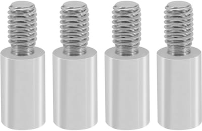 aladdien - Arcade Joystick Extension Staven - Vervangingsset - Zilver - Joystick Extender - Compatibel met Sanwa Joystick - 4 Stuks