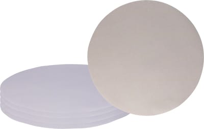 Wicotex Placemats Uni - 6x - grijs - rond 38 cm - anti slip laag - Teflon coating toplaag