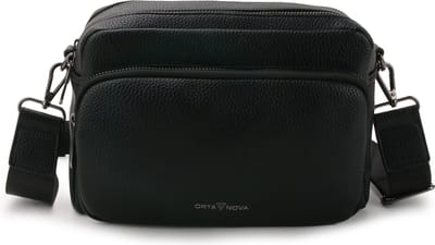 SALE! ORTA NOVA Fidenza Crossbody Bag Black | Zwart | Dames | Vrouwen | Schoudertas | Vegan product